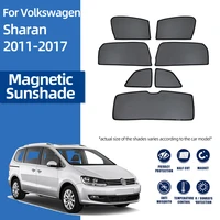for volkswagen vw sharan 2011 2017 front windshield car sunshade rear side window blind sun shade magnetic visor mesh curtains