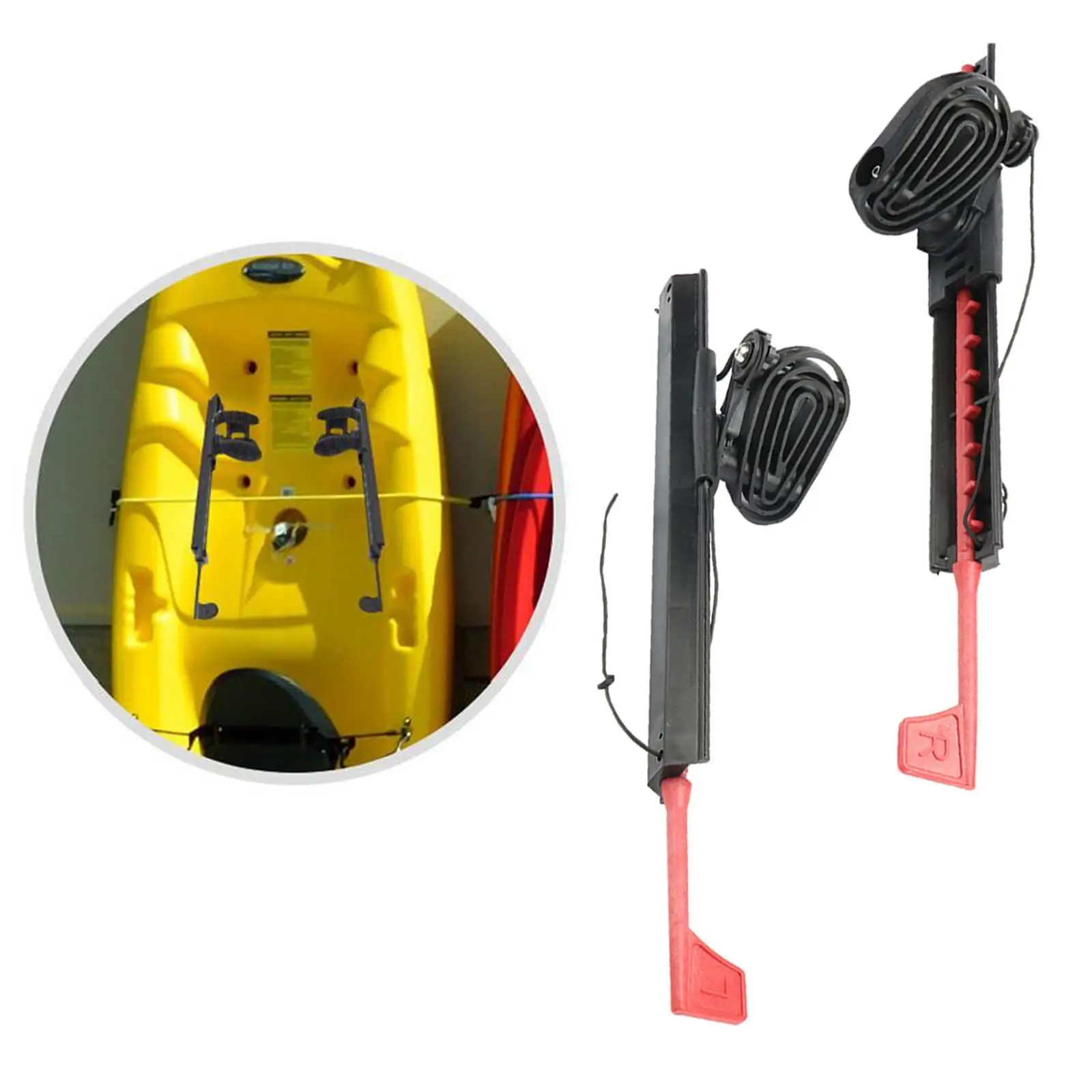 

Universal 2 Piece Black Lock Adjustable 2 Piece Kayak Footplate