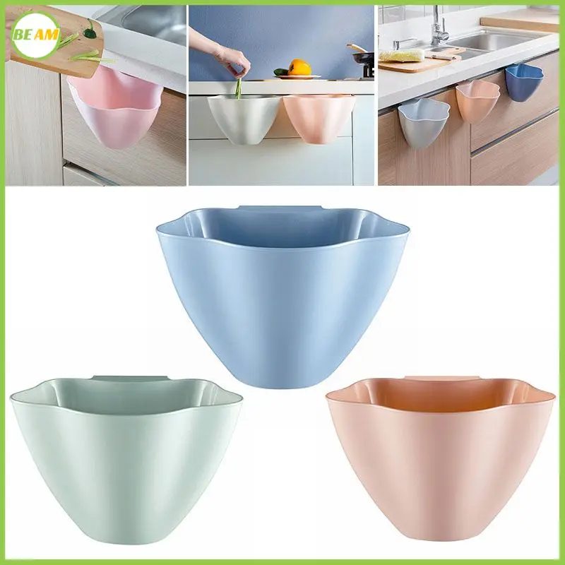 

Flower Shape Garbage Bag Trash Bag Holder Kitchen Garbage Bag Cupboard Door Back Hanging Drawer Storage Rack Cabinet Trash Rack