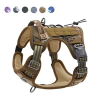 tactical dog harness adjustable pet working training military service vest reflective dog harness for small medium big dogs