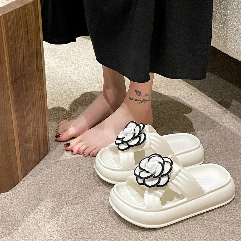 2023 Summer Women Slippers Bath Thick Platform Non-Slip Home Flip Flops Beach Sandals Ladies Slides Indoor Outdoor