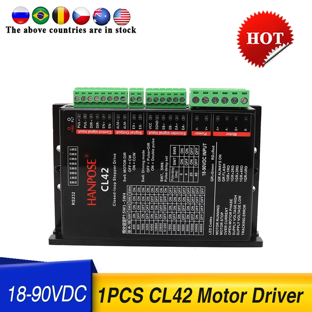 1pcs CL42 Hybrid Servo motor Drive  42 Series Closed-Loop Motor  Dedicated drive CL42 For 3D Printer Monitor Equipment