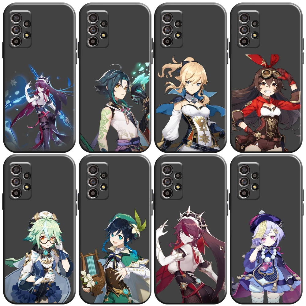 

Genshin Impact Project Game Phone Case For Samsung Galaxy S8 S8 PLus S9 S9 Plus S10 S10E S10 Lite Plus 5G Coque Silicone Cover
