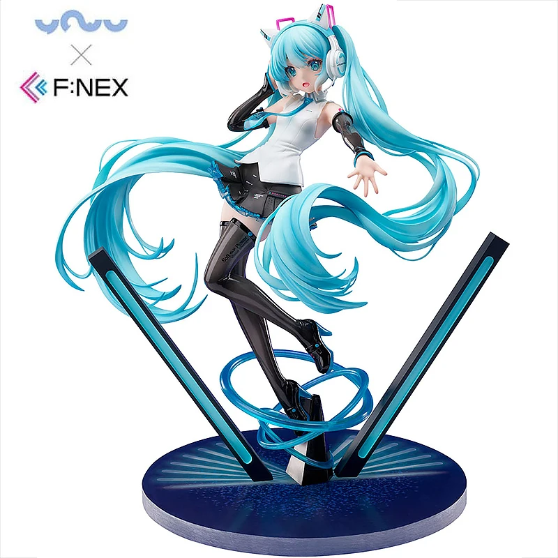 

Original F:NEX Vocaloid Hatsune Miku Cat Ear Headphones Yowu Kawaii 25 Cm 1/7 Scale Anime Action Figure Model Limited Dolls Toys