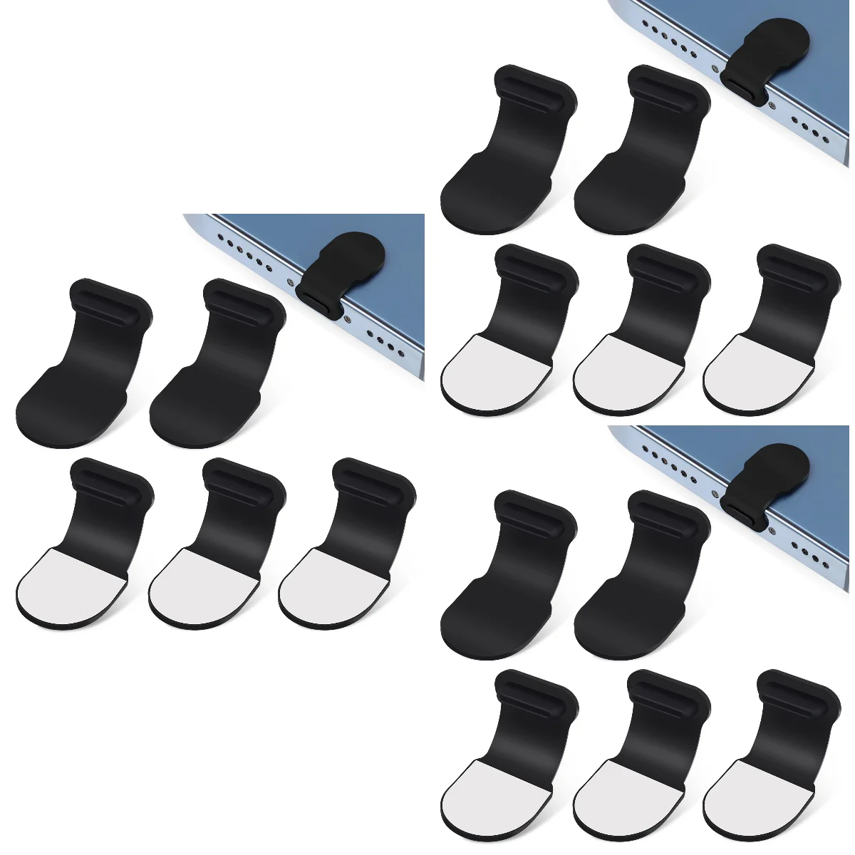 

24 Anti-dust Plugs Stopper Adhesive Charging Port Plugs Compatible For iPhone