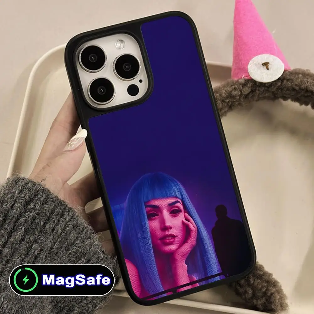 Фото Чехол Ana de Armas для мобильного телефона для iPhone 17, 16, 15, 14, 13, 12, 11 Air Pro Max Plus Magsafe, матовая поверхность, красочный чехол, роскошный №5