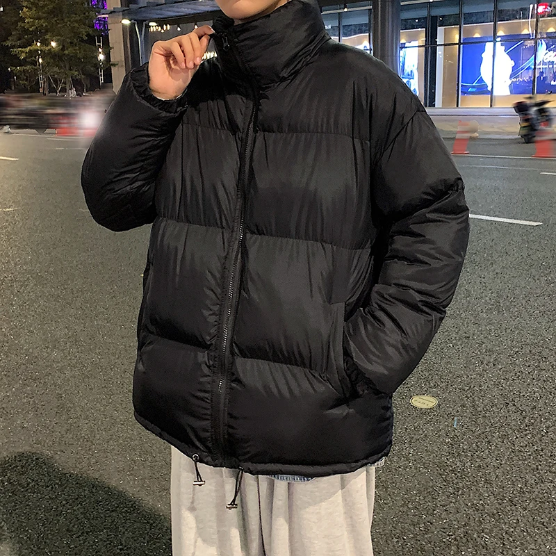 VARSANOL Men's/women's Jacket Parkas Harajuku Colorful Coat Men Winter 2022 Mens Streetwear Hip Hop Loose Parka Black Clothes