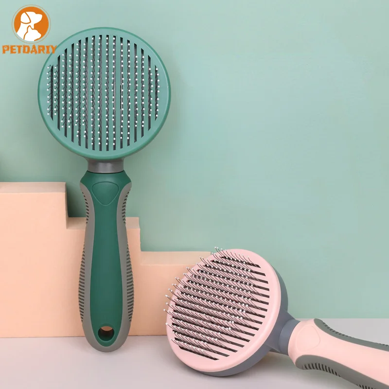 

Pet Items Cat Professional Grooming Massage for Dog Self Cleaning Slicker Brush Comb Removes Loose Underlayers and Tangled Hair