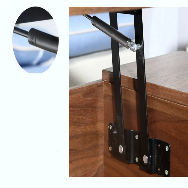 

2pcs Lift Up Top Mechanism Hardware Folding Spring Tea Table Hinge Industrial Furniture Lifting Rack Shelf for Computer Table