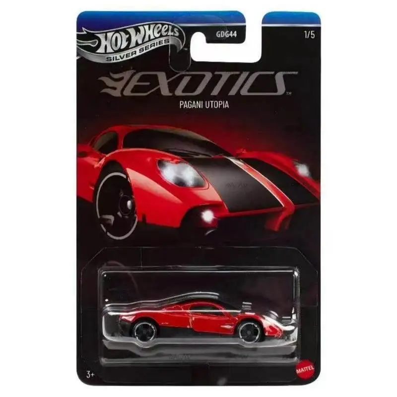 Фото Коллекционные модели автомобилей Hot Wheels из литого металла, серия Gdg44 Silver: Exotics Lamborghini Veneno, Ferrari LaFerrari, Pagani Utopia, McLaren Elva №3