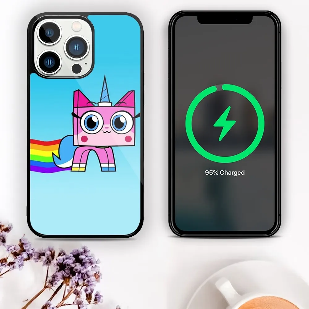 Милый Дизайнерский Чехол Для Телефона Unikitty С Магнитным Притяжением iPhone 11-15 Pro Mini