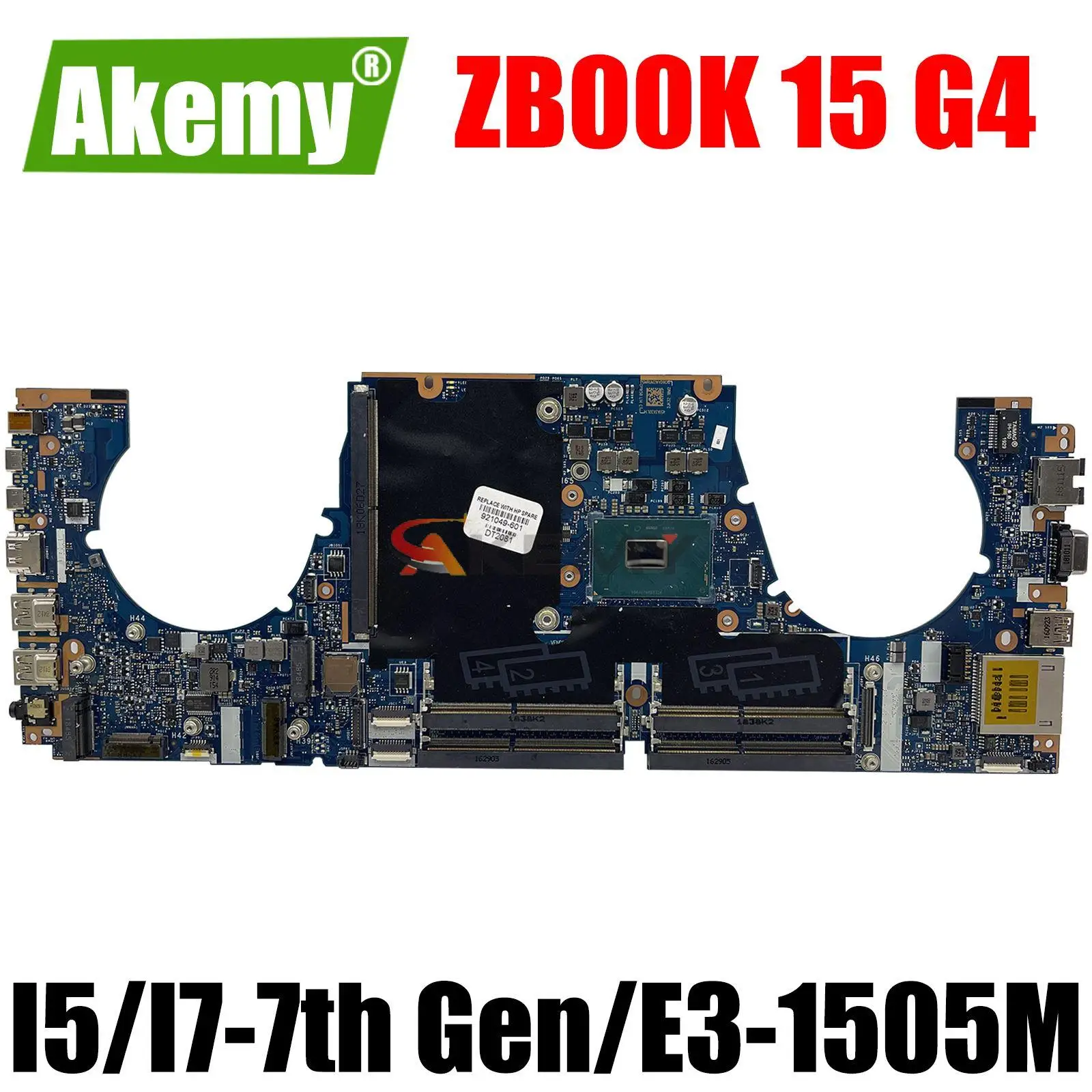 

For HP ZBook 15 G4 Laptop Motherboard Mainboard CPW50 LA-E161P Motherboard I5 I7 7th Gen E3-1505M CPU Fast ship