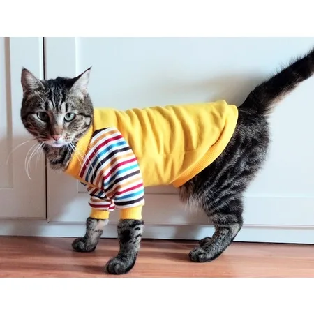 

Stylie Striped Cat Dog Clothing, 3 Colors, S - 5 XL 465413706