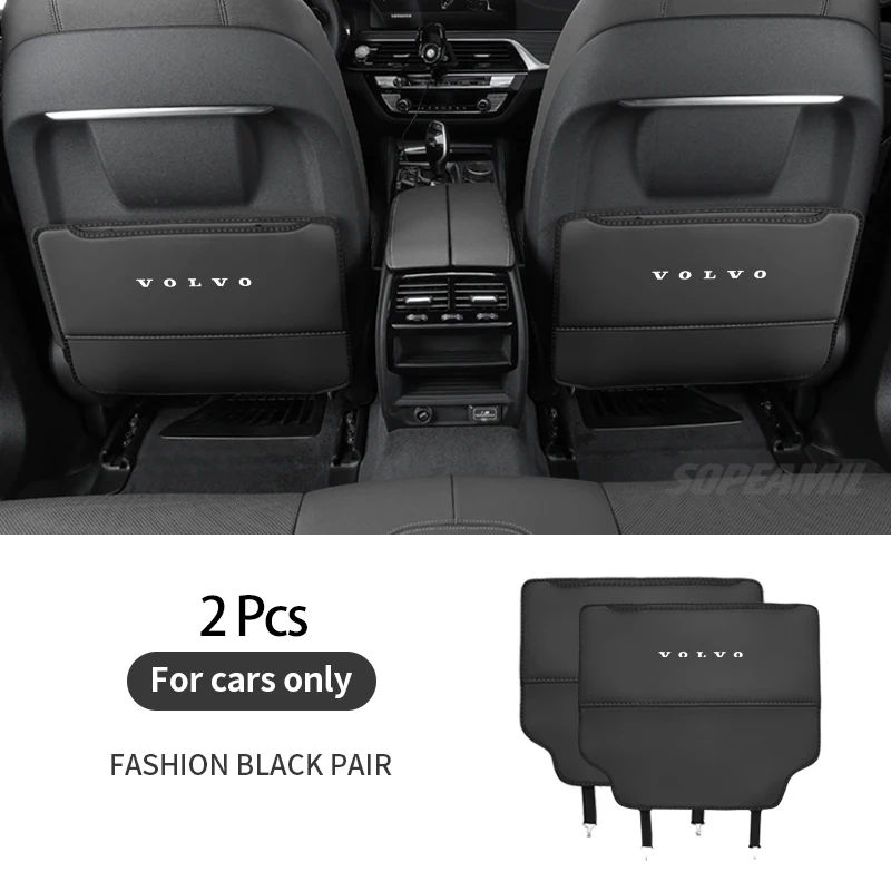 

Volvo XC40 XC60 XC70 XC90 V40 V50 V60 V70V90 S40 S60 S80 S90C70 Сумка для хранения спинки автомобильного сиденья Защита задней спинки Анти-ударная накладка
