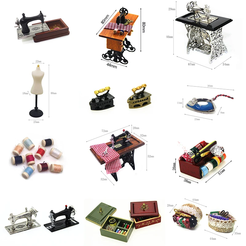 Tool Tailor Room  Toys Accessories Doll House Decor