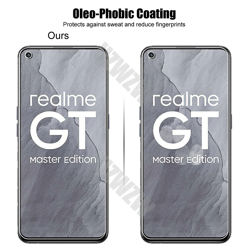 (2+2) For Realme GT / GT Master / GT Neo 2 5G (2pcs) Camera Lens Film & (2pcs) Tempered Glass Screen Protectors Protective
