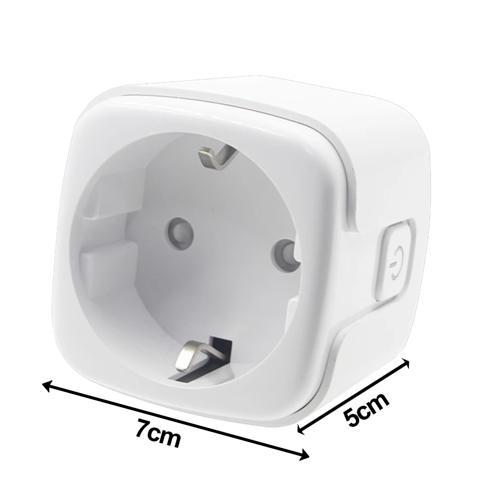 

Brand New Smart Socket Receptacles Steckdosen Buchsen White WiFi ABS+PC Fireproof Material European Union Plug