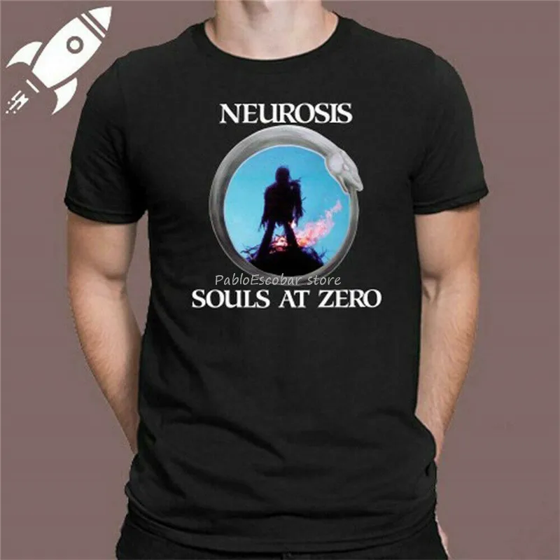 Новинка: Черная Мужская футболка с изображением невроза души при нулевом альбоме