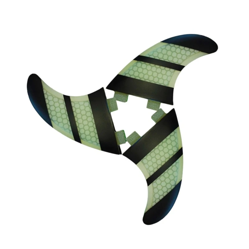 Плавники Surfboartd M трехслойные плавники из стекловолокна для серфинга полосатые