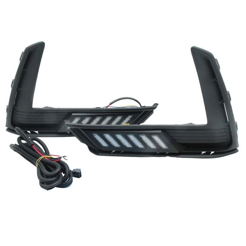 Трехцветные светодиодные дневные ходовые огни противотуманные фары Сигналы