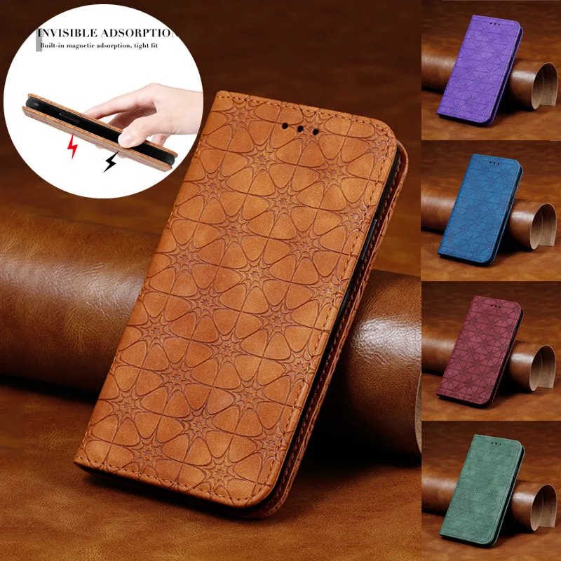 

Embossed Flip Leather Phone Case For iPhone XR X XS 13 12 11 Pro Max SE 2020 6 6S 7 8 Plus Magnetic Wallet Card Cover Bags Coque