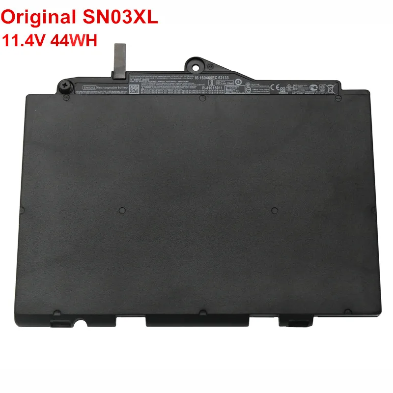 

New Genuine 11.4V 44WH SN03XL Laptop Battery For HP EliteBook 725 820 G3 G4 HSTNN-DB6V 800232-541 800514-001 HSTNN-l42C 6Cell