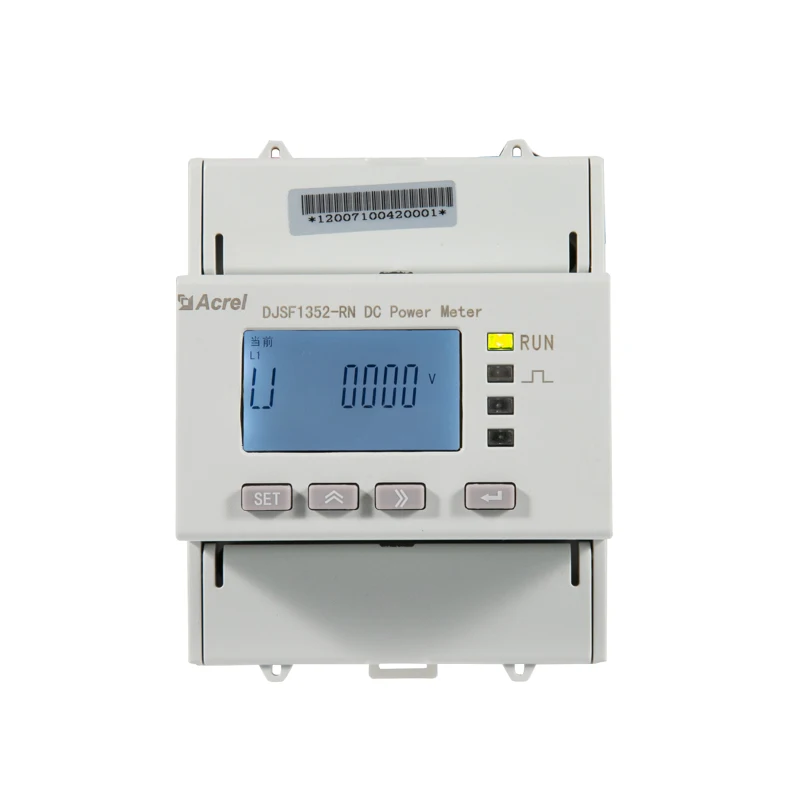 

Acrel UL DJSF1352-Rn DO/DI Function 2 Channels DC Power Consumption Meter Rs485 Modbus-RTU for Twin Ev Charger&Battery Monitorin