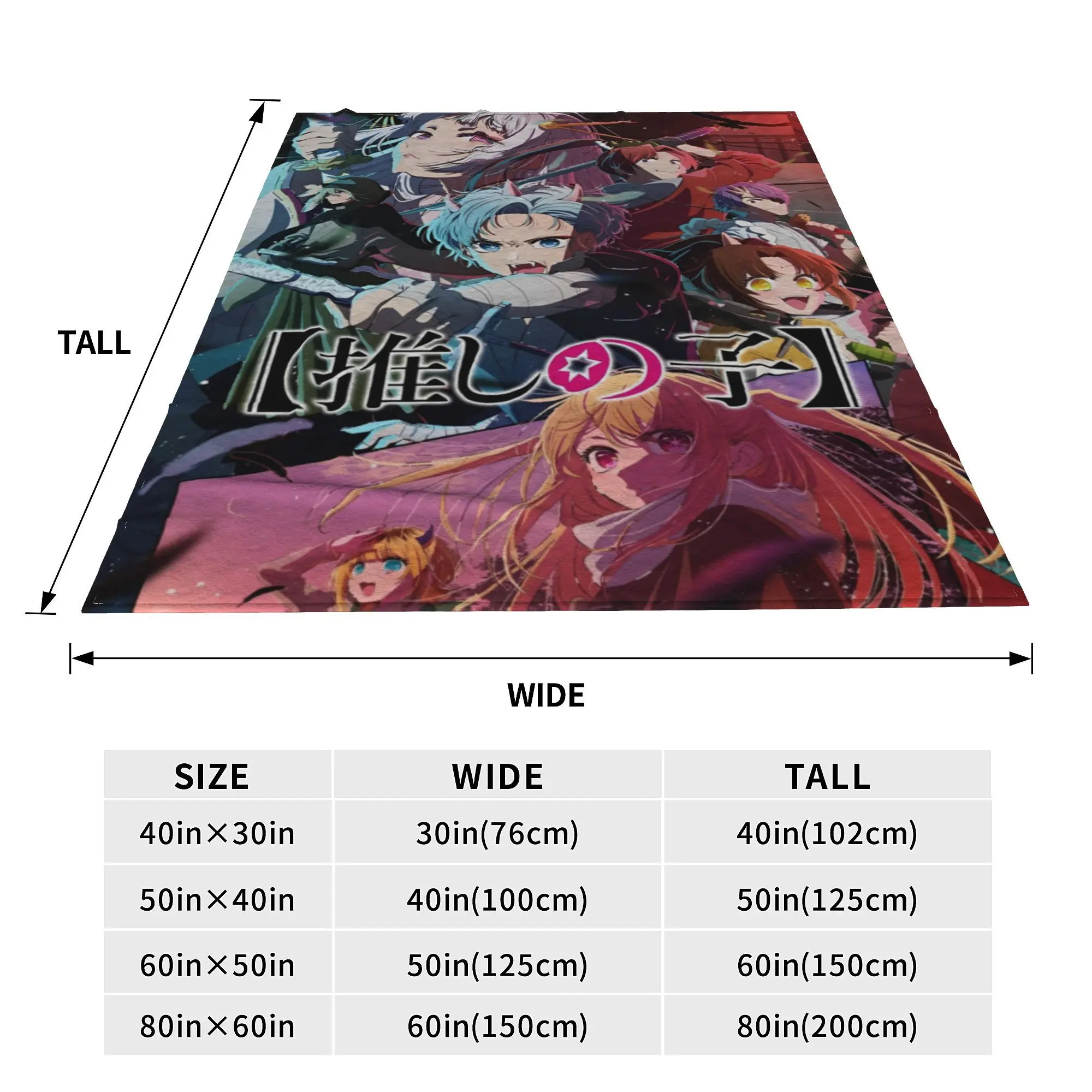 Oshi No Ko шерстяные одеяла японского аниме Hoshino Rubii потрясающее одеяло для кровати