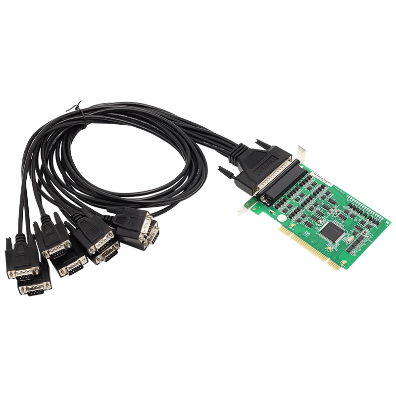 Фото UOTEK Промышленный класс PCI к RS-485 Последовательная карта RS485 RS422 8-портовый высокоскоростной преобразователь расширения DR62 UT-728A №1