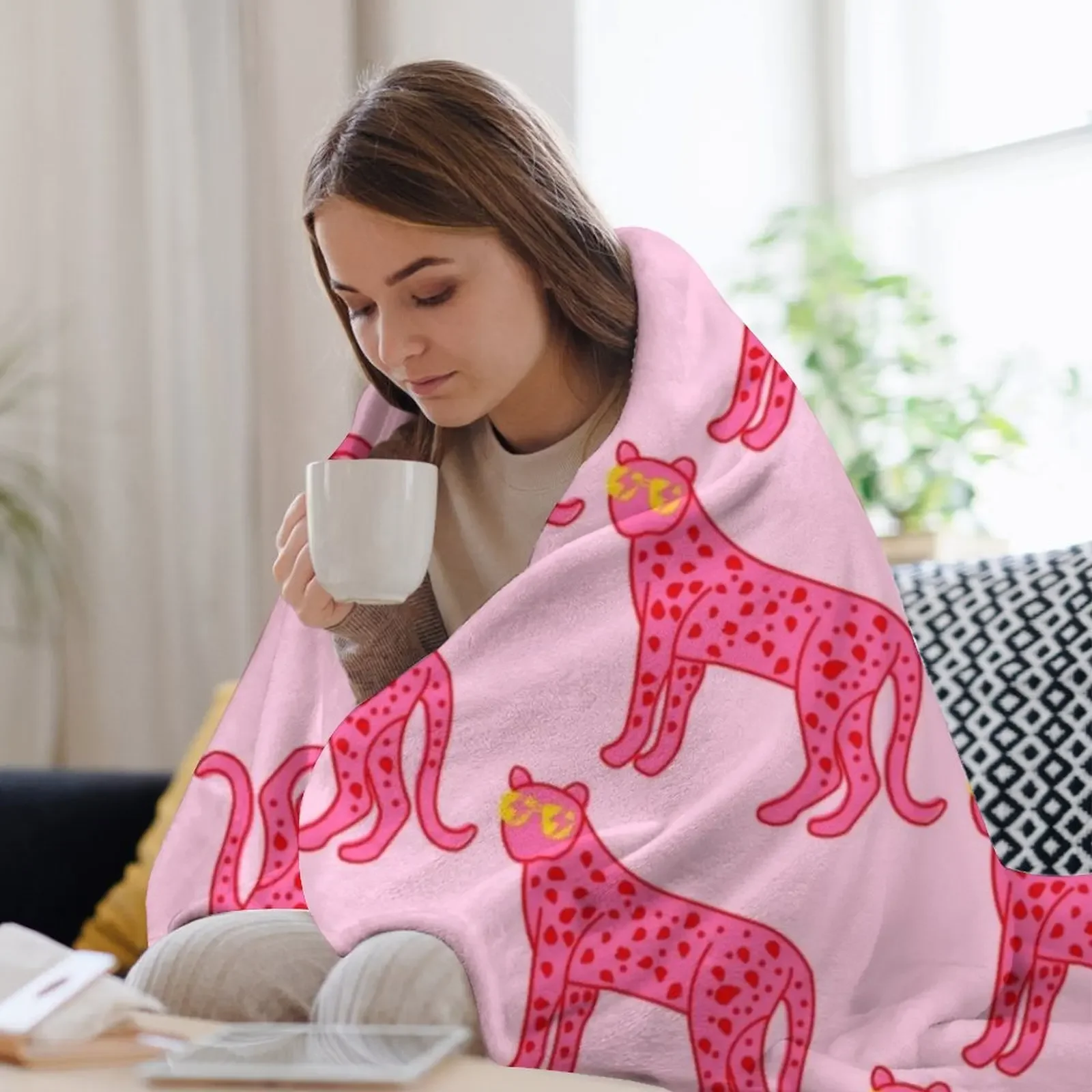 Одеяло Cheetah Xoxo мягкие кровати милые клетчатые диванные одеяла из фланелевой