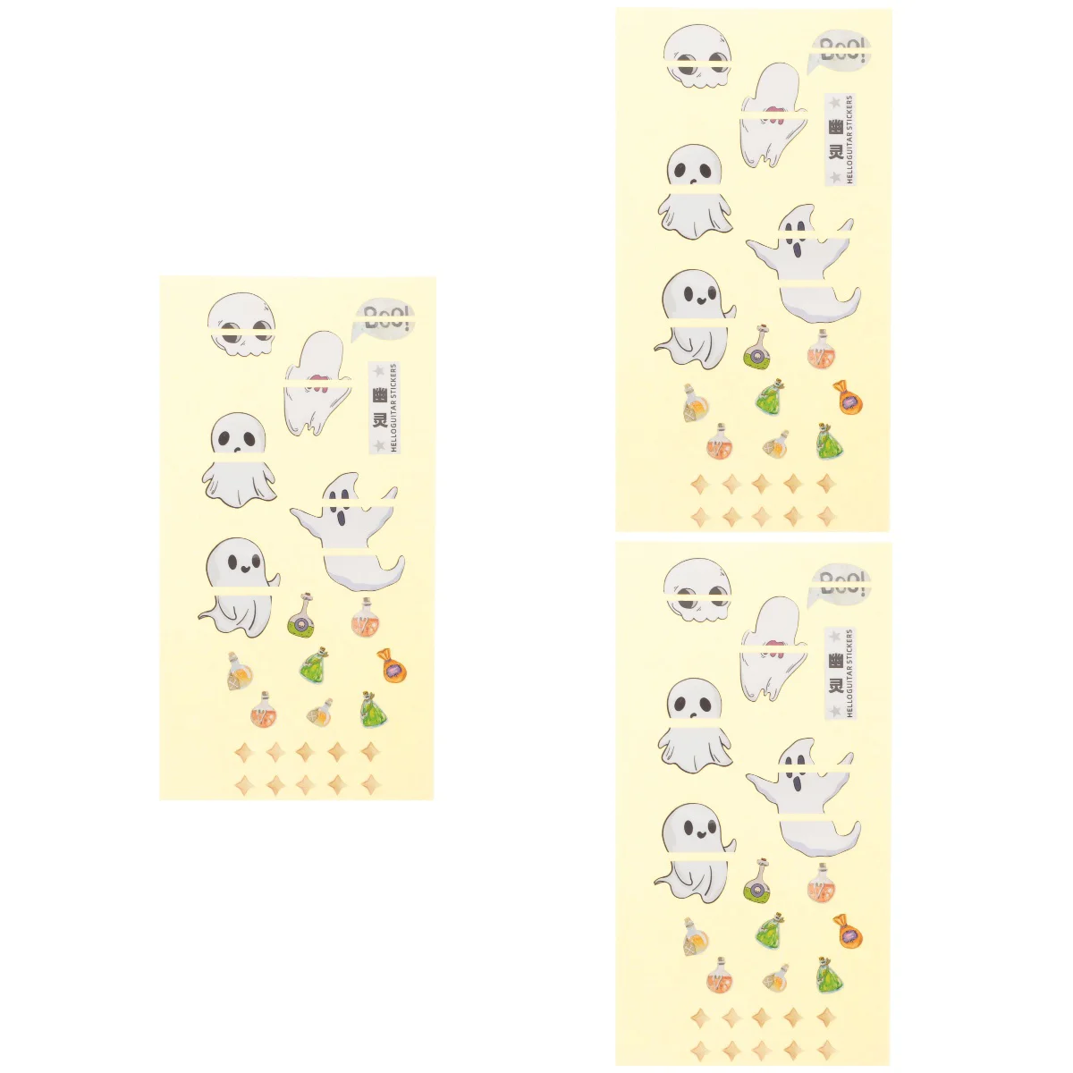 3pcs Guitar Sticker Guitar Fingerboard Sticker Guitar Decal Guitar Self-adhesive Sticker