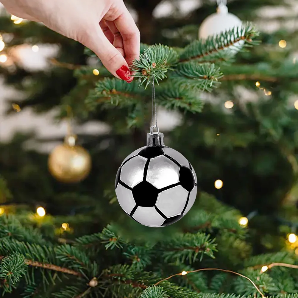 6 шт. рождественские шары спортивная тема классический футбол бейсбол