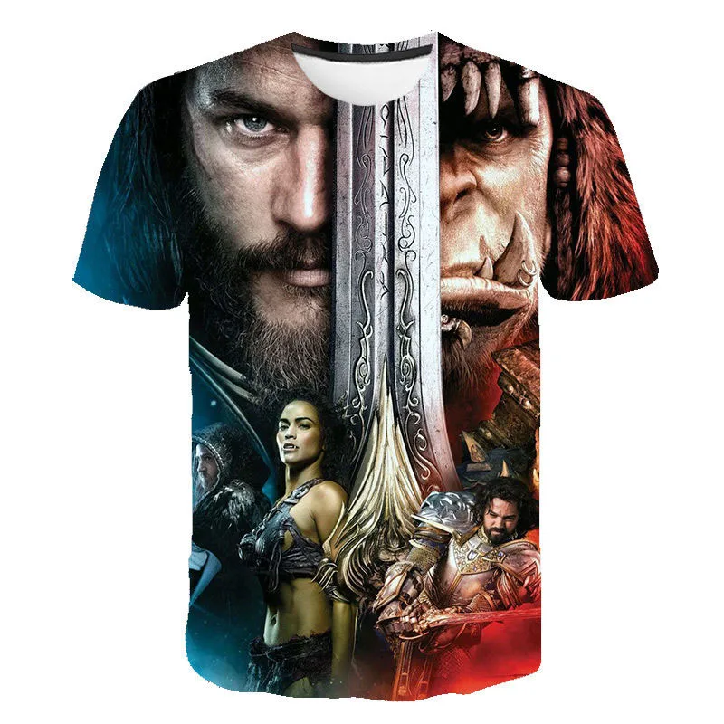 

Game T Shirt World Of Warcraft 3D Printed Men Women Fashion Oversized T-shirt Kids Boy Hip Hop Teeshirts Homme Street Trend Tops