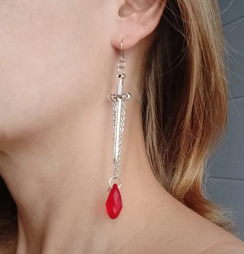 Серьги готические для женщин и девушек