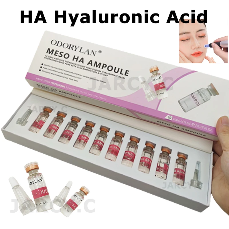 

5ml HA Crosslinked Hyaluronic Acid Microneedle Mesotherapy Ampoule HA Collagen Anti-Aging Essence BB Cream for Anti Wrinkle