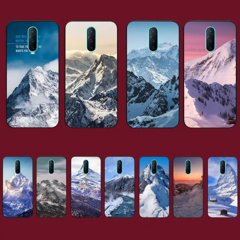 

Snow Mountain Phone Case for Vivo Y91C Y11 17 19 17 67 81 Oppo A9 2020 Realme c3