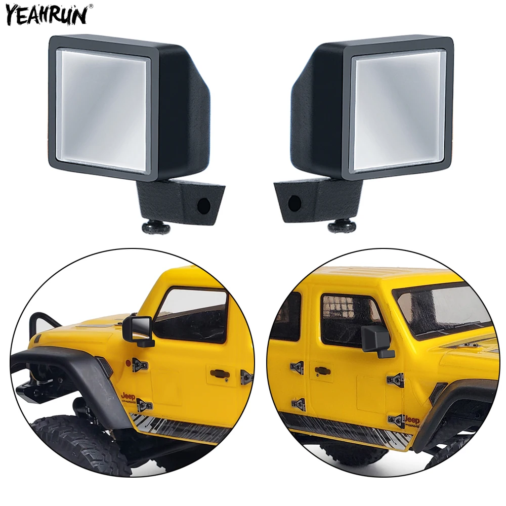 

YEAHRUN 2Pcs Plastic Rearview Mirror For 1/24 Axial SCX24 AXI00002 AXI00005 RC Crawler Car Decoration Parts