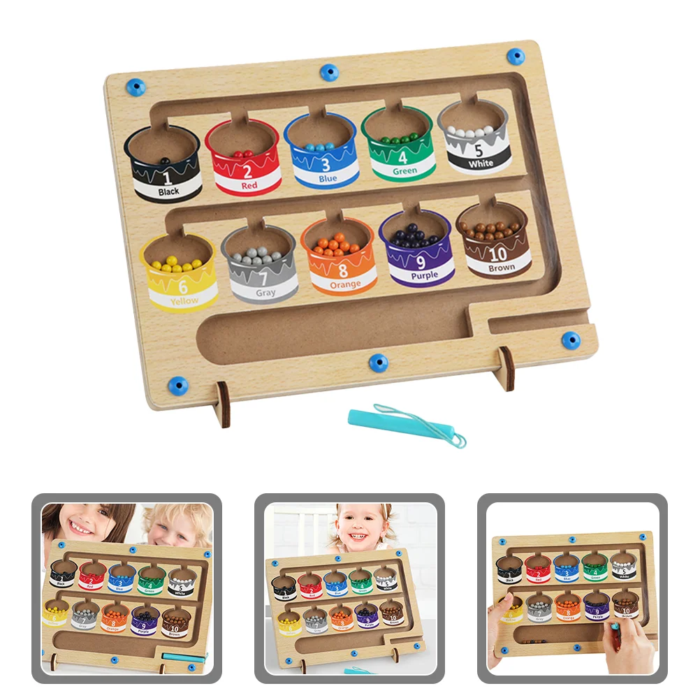 

Toys Boys Magnetic Maze Educational Toys 3 Year Old Magnetic Toys Counting Toys Toddlers 1-3 Magnetic Puzzles Kids Ages 3-5