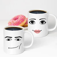 robloxing game inspired women face mug funny men women faces coffe mug cute gamer birthday gift back to school mug