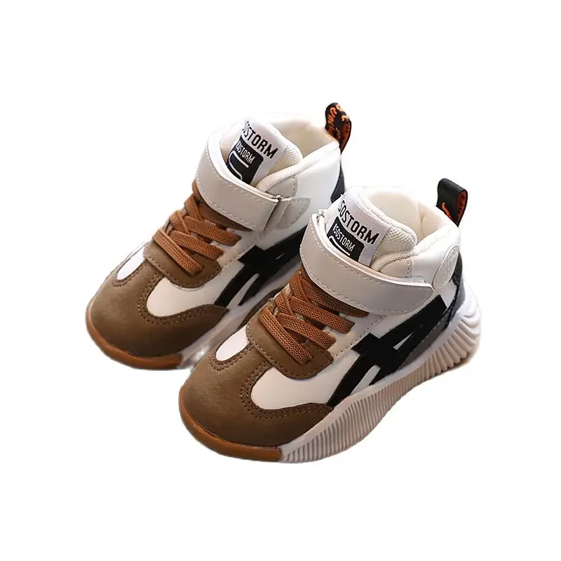 Fashion Kids Shoes  For Girls And Boys Autumn Boots Pu Leath