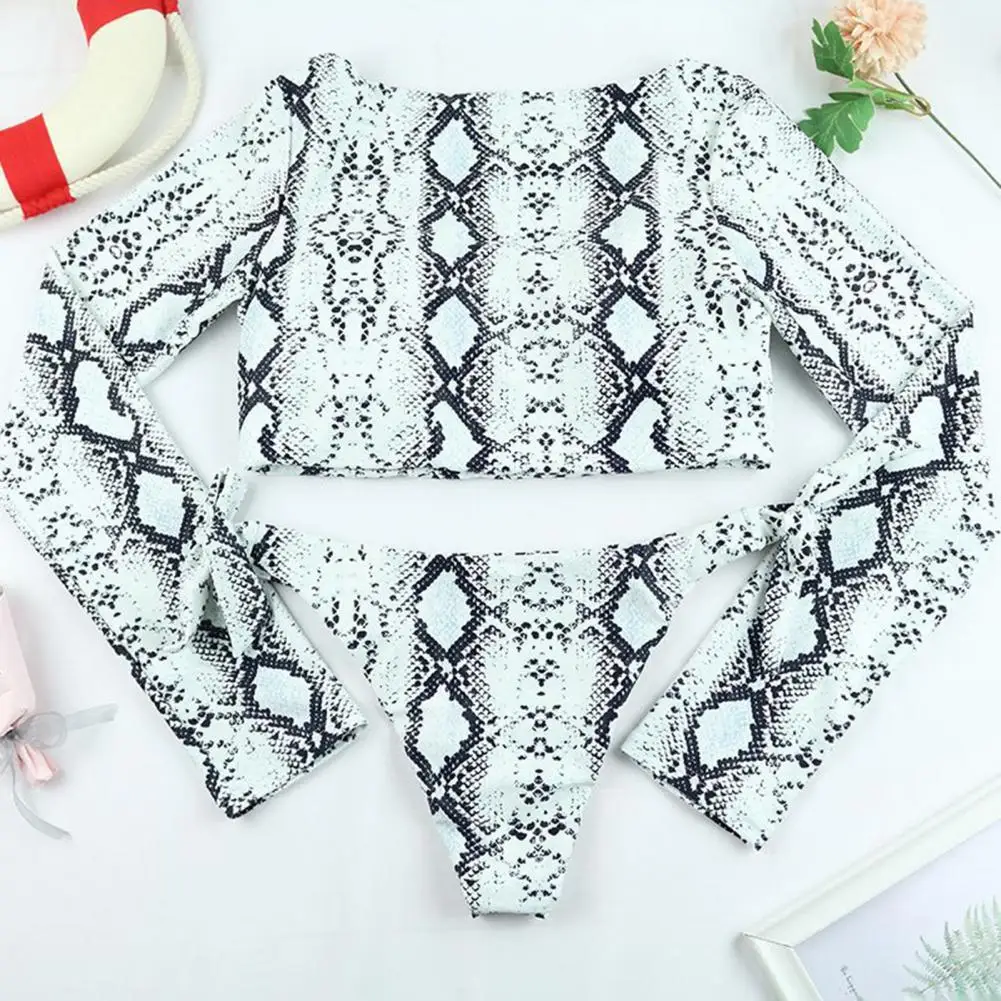 

2 Pcs/Set Chic Summer Swimwear Low Waist Colorful Women Swimsuit Wear-resistant Summer Swimwear