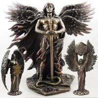 15cm archangel metatron transformed into sculpture resin crafts angel faith statue creative theme faith small garden ornament