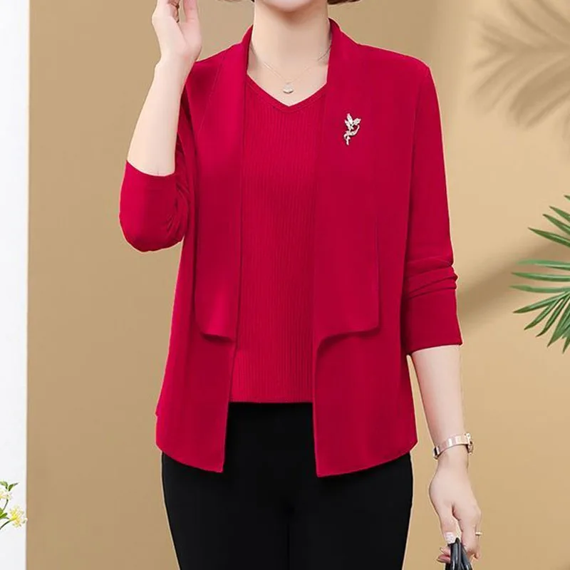 

Женская футболка с длинным рукавом и круглым вырезом, однотонная