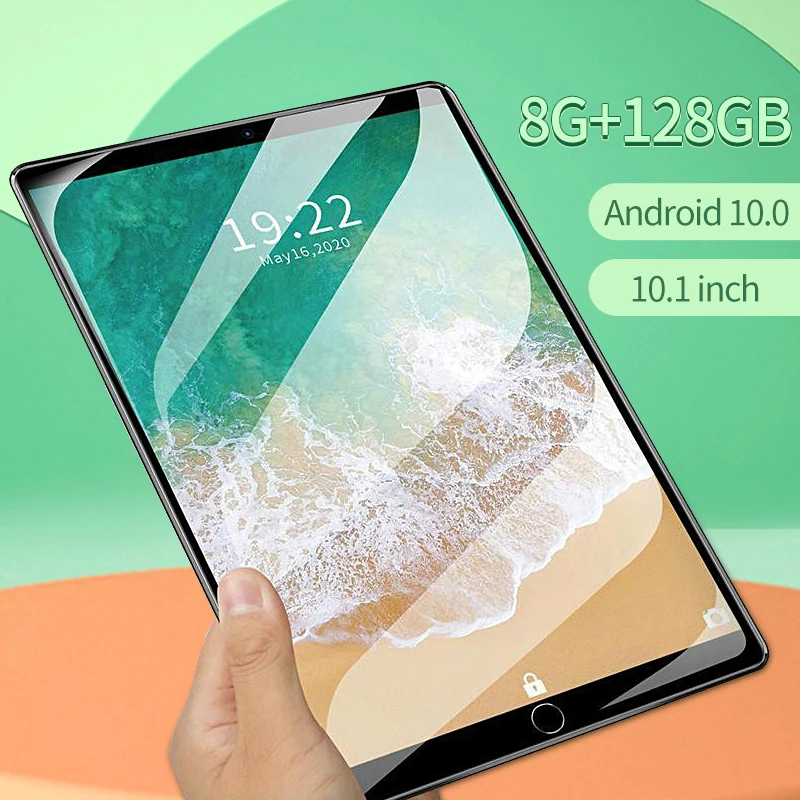 

2023 New 10.1 Inch Tablet Pc Dual SIM 4G Phone Tablet WIFI Andriod 10.0 Ten Core 8G RAM+128G ROM Tablet Dual GPS Phone Pad