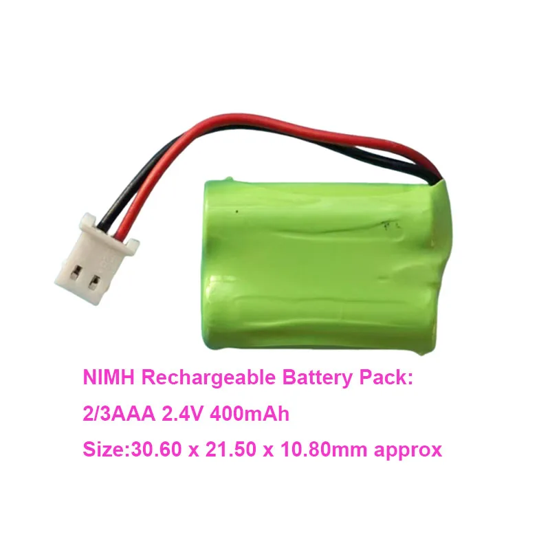 Фото Ni-MH 2,4 В 2/3AAA 400 мАч аккумулятор для беспроводного телефона VTech VT2032 VT2032RD VT2032WT BY1149 VT2032CL №4