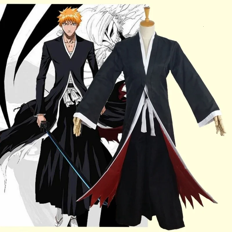 Аниме lye kurosaki ichigo fullbring новый вид bankai Косплей Костюм Хэллоуин карнавал призрак