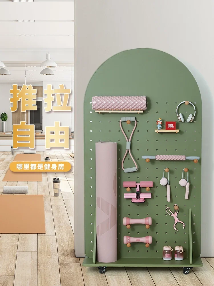 Подвижная доска для фитнеса iwood большая напольная стойка хранения спортивного