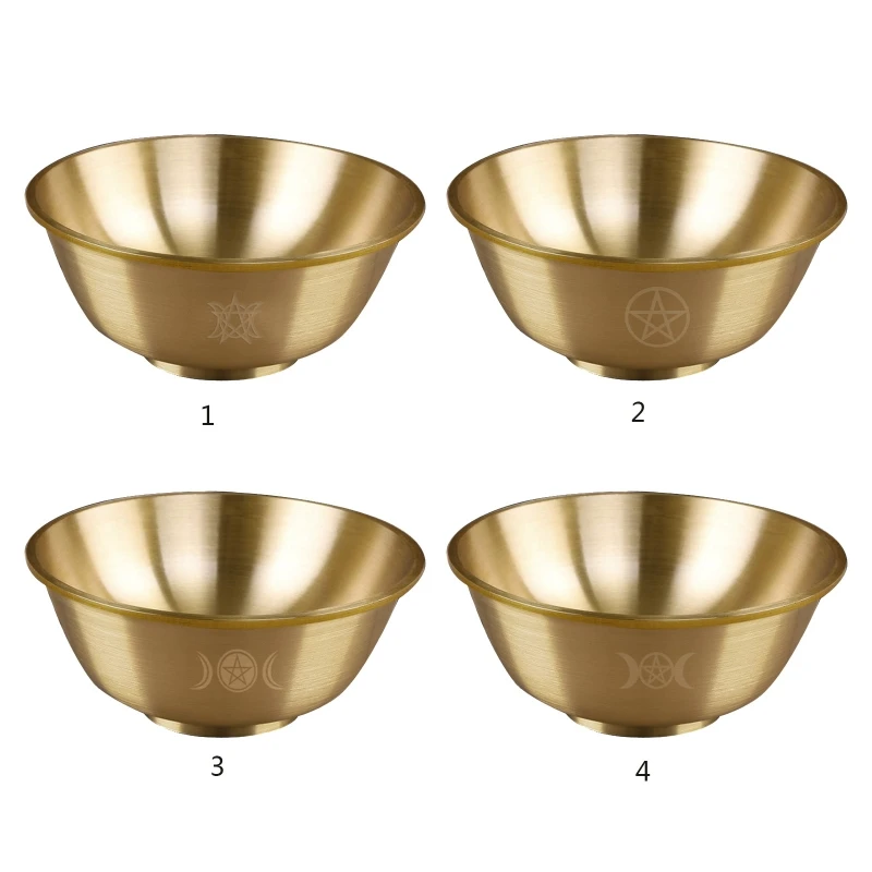 

270C Ceremony Decoration Bowl Moon Altar Bowl Offering Bowl Divination Ritual Props