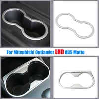 for mitsubishi outlander 2016 2020 abs matte car front rear water cup frame panel decor cover trim sticker interior accessories