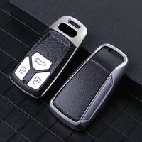 tpu car key cover case for audi a4 b9 q5 q7 tt tts 8s 3 buttons smart key protective shell holder accessories